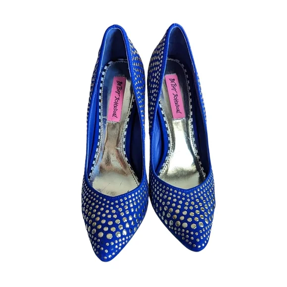 Betsey Johnson FAALYN Studded Heels Size 8.5 - Picture 5 of 10